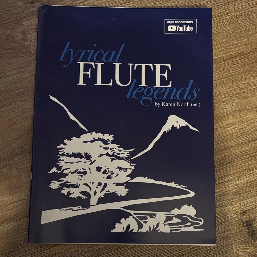 Lyrical Flute Legends Book by Karen North - Blue Cover